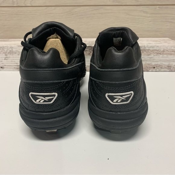 REEBOK RB209 KTS18-77844 MID METAL STEEL BASEBALL CLEATS BLACK NEW MENS 8.5 - Picture 3 of 6